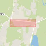 Karta som med röd fyrkant ramar in Mariedal, Björnvägen, Umeå, Västerbottens län