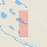 Karta som med röd fyrkant ramar in Boliden, Finnforsvägen, Skellefteå, Västerbottens län