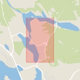 Karta som med röd fyrkant ramar in Luleå, Björkskatan, Piteå, Norrbottens län