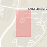 Karta som med röd fyrkant ramar in Fagerängen, Syster Jennys Väg, Trelleborg, Skåne län