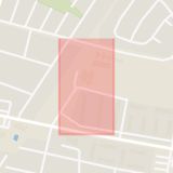 Karta som med röd fyrkant ramar in Pilevall, Trelleborg, Skåne län