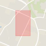 Karta som med röd fyrkant ramar in Sankta Gertruds Väg, Trelleborg, Skåne län