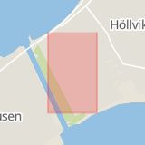 Karta som med röd fyrkant ramar in Höllviken, Höllvikstrandsvägen, Vellinge, Skåne län