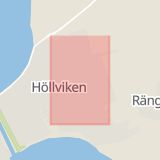 Karta som med röd fyrkant ramar in Hyllie, Stenbocks Väg, Höllviken, Malmö, Skåne län