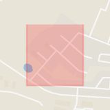 Karta som med röd fyrkant ramar in Astrid Lindgrens Gata, Ystad, Skåne län