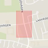Karta som med röd fyrkant ramar in Tygelsjö, Laavägen, Tygelsjövägen, Malmö, Skåne län