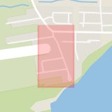 Karta som med röd fyrkant ramar in Järnolofs Väg, Klagshamn, Malmö, Skåne län