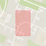 Karta som med röd fyrkant ramar in Oxie, Oxie Centrum, Malmö, Skåne län