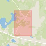 Karta som med röd fyrkant ramar in Sturup, Södra Sturupsvägen, Svedala, Skåne län
