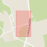 Karta som med röd fyrkant ramar in Bökeberg, Svedala, Skåne län