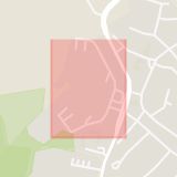 Karta som med röd fyrkant ramar in Oxie, Hammarbacksvägen, Malmö, Skåne län