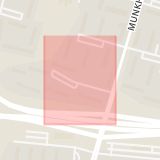 Karta som med röd fyrkant ramar in Kungsörnsgatan, Malmö, Skåne län