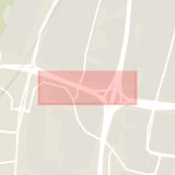 Karta som med röd fyrkant ramar in Inre Ringvägen, Hyllie, Malmö, Skåne län