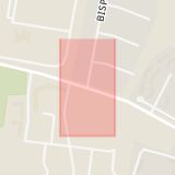 Karta som med röd fyrkant ramar in Annetorpsvägen, Bispgatan, Malmö, Skåne län
