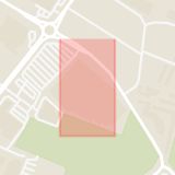 Karta som med röd fyrkant ramar in Inre Ringvägen, Jägersrovägen, Malmö, Skåne län