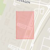 Karta som med röd fyrkant ramar in Hyacintgatan, Malmö, Skåne län