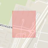 Karta som med röd fyrkant ramar in Hyllie, Konsultgatan, Malmö, Skåne län