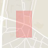 Karta som med röd fyrkant ramar in Eriksfältsgatan, Fosievägen, Malmö, Skåne län