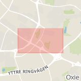Karta som med röd fyrkant ramar in Jägersrovägen, Valen, Malmö, Skåne län