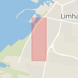 Karta som med röd fyrkant ramar in Limhamn, Polgatan, Malmö, Skåne län