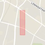 Karta som med röd fyrkant ramar in Fosievägen, Heleneholm, Malmö, Skåne län