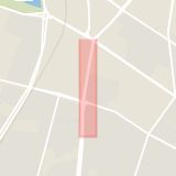 Karta som med röd fyrkant ramar in Heleneholm, Trelleborgsvägen, Malmö, Skåne län