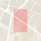 Karta som med röd fyrkant ramar in Fosievägen, Ystadvägen, Lettlandsgatan, Malmö, Skåne län