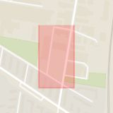 Karta som med röd fyrkant ramar in Grekland, Västanforsgatan, Malmö, Skåne län