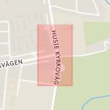 Karta som med röd fyrkant ramar in Toftängen, Toftängsgatan, Malmö, Skåne län