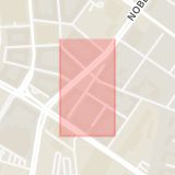 Karta som med röd fyrkant ramar in Dalslandsgatan, Malmö, Skåne län
