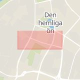 Karta som med röd fyrkant ramar in Stadiongatan, Malmö, Skåne län