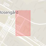 Karta som med röd fyrkant ramar in Von Troils Väg, Malmö, Skåne län
