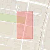 Karta som med röd fyrkant ramar in Annelundsgatan, Norra Grängesbergsgatan, Malmö, Skåne län