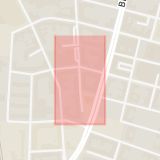 Karta som med röd fyrkant ramar in Möllevången, Södra Skolgatan, Malmö, Skåne län