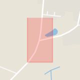 Karta som med röd fyrkant ramar in Lärarevägen, Spjutstorpsvägen, Onslunda, Tomelilla, Skåne län