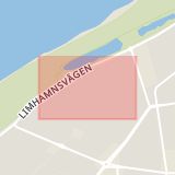 Karta som med röd fyrkant ramar in Beritta Gurrisgatan, Malmö, Skåne län