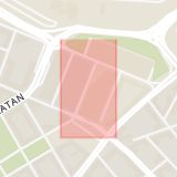 Karta som med röd fyrkant ramar in Värnhemstorget, Pilgatan, Malmö, Skåne län