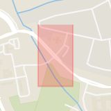 Karta som med röd fyrkant ramar in Vattenverksvägen, Rännemästaregatan, Malmö, Skåne län
