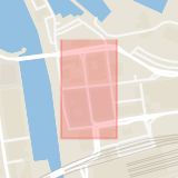 Karta som med röd fyrkant ramar in Stormgatan, Malmö, Skåne län