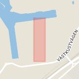 Karta som med röd fyrkant ramar in Kosterögatan, Malmö, Skåne län