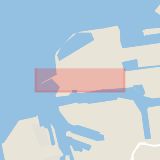 Karta som med röd fyrkant ramar in Lappögatan, Norra Hamnen, Malmö, Skåne län