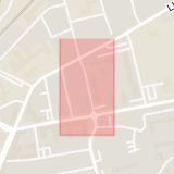 Karta som med röd fyrkant ramar in Torngatan, Burlöv, Skåne län