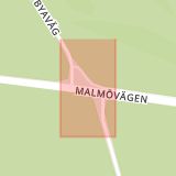 Karta som med röd fyrkant ramar in Sjöbo Sommarby, Sjöbo, Skåne län