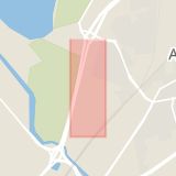 Karta som med röd fyrkant ramar in Arlövsvägen, Burlöv, Skåne län