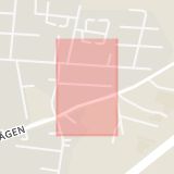 Karta som med röd fyrkant ramar in Almtorget, Malmö, Skåne län