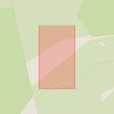 Karta som med röd fyrkant ramar in Dalby, Knivsåsen, Lund, Skåne län