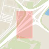 Karta som med röd fyrkant ramar in Trafikplats Bulltofta, Kirseberg, Malmö, Skåne län