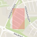 Karta som med röd fyrkant ramar in Linero, Sven Tveskäggs Gränd, Lund, Skåne län