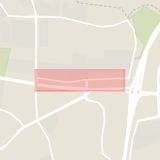 Karta som med röd fyrkant ramar in Miljöhus, Magistratsvägen, Lund, Skåne län
