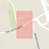 Karta som med röd fyrkant ramar in Trafikplats Flädie, Flädie, Lomma, Skåne län